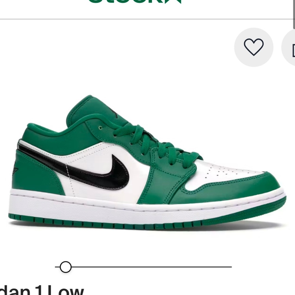 Nike Jordan 1 Low Pine Green Shoes